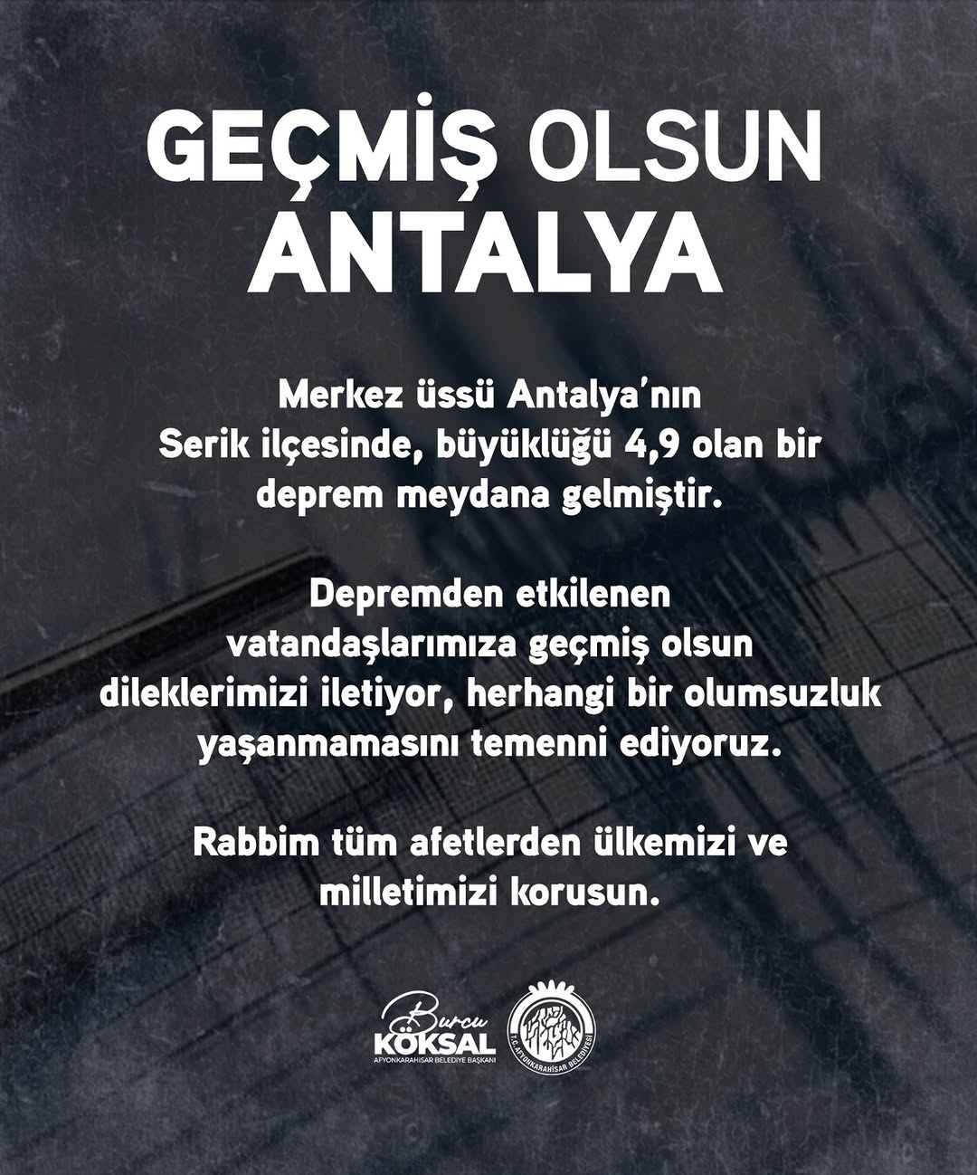 Geçmiş Olsun Antalya