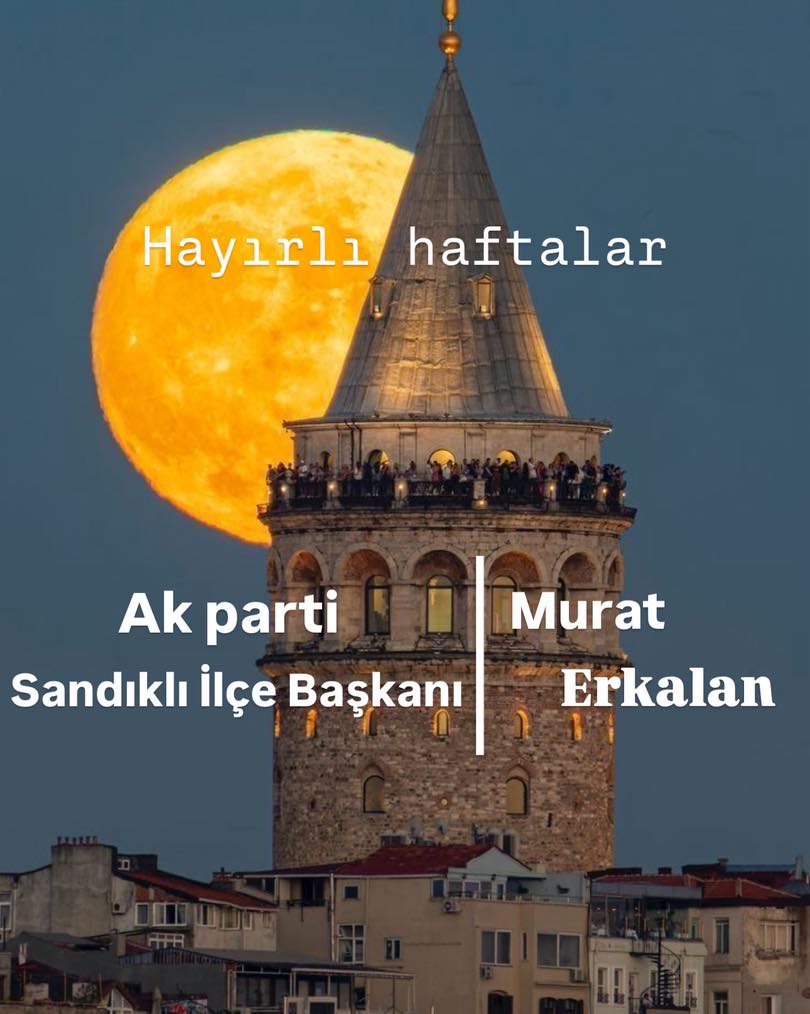 AK Parti Sandıklı İlçe Başkanı'ndan Hayırlı Haftalar Mesajı