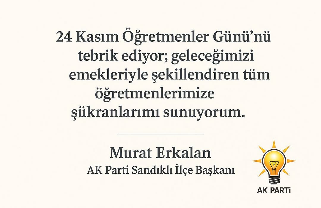 24 Kasım Öğretmenler Günü Kutlaması