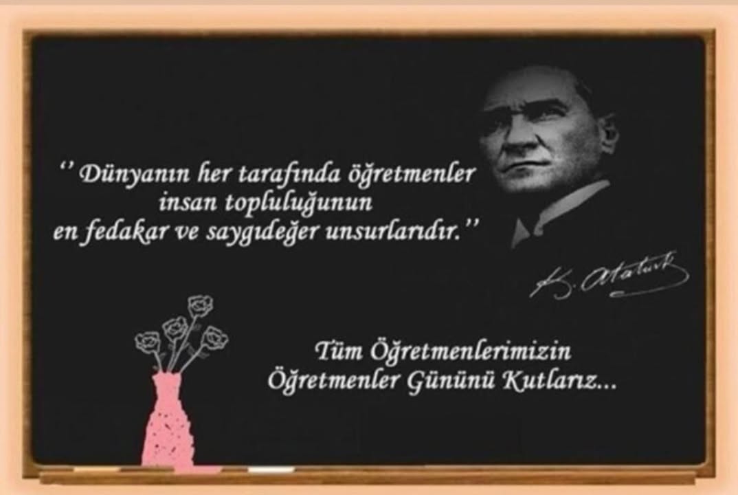 Tüm Öğretmenlerimizin Öğretmenler Günü Kutlu Olsun