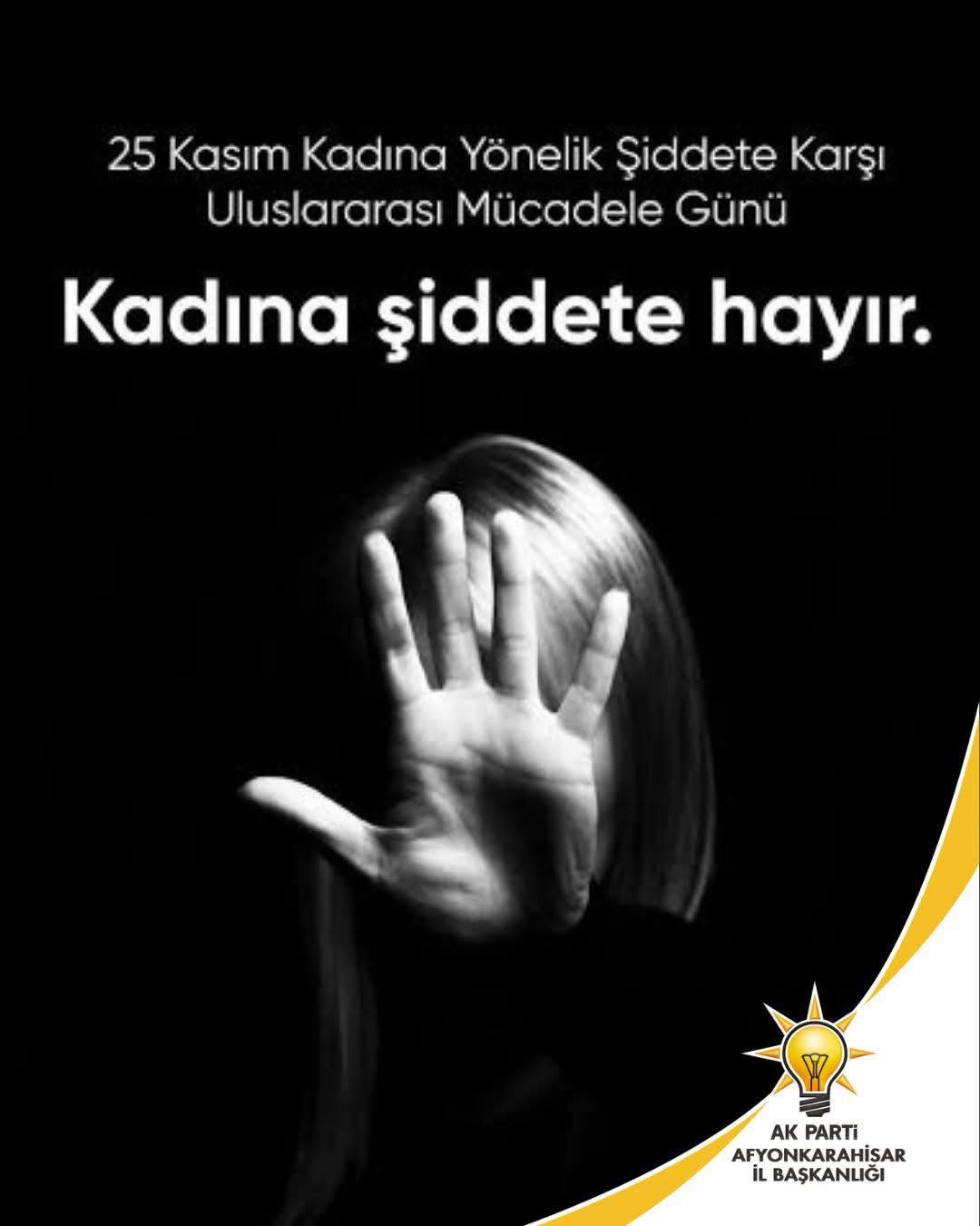 25 Kasım Kadına Yönelik Şiddete Karşı Uluslararası Mücadele Günü