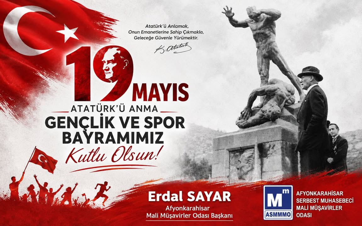 19 Mayıs Atatürk’ü Anma, Gençlik ve Spor Bayramımız Kutlu Olsun