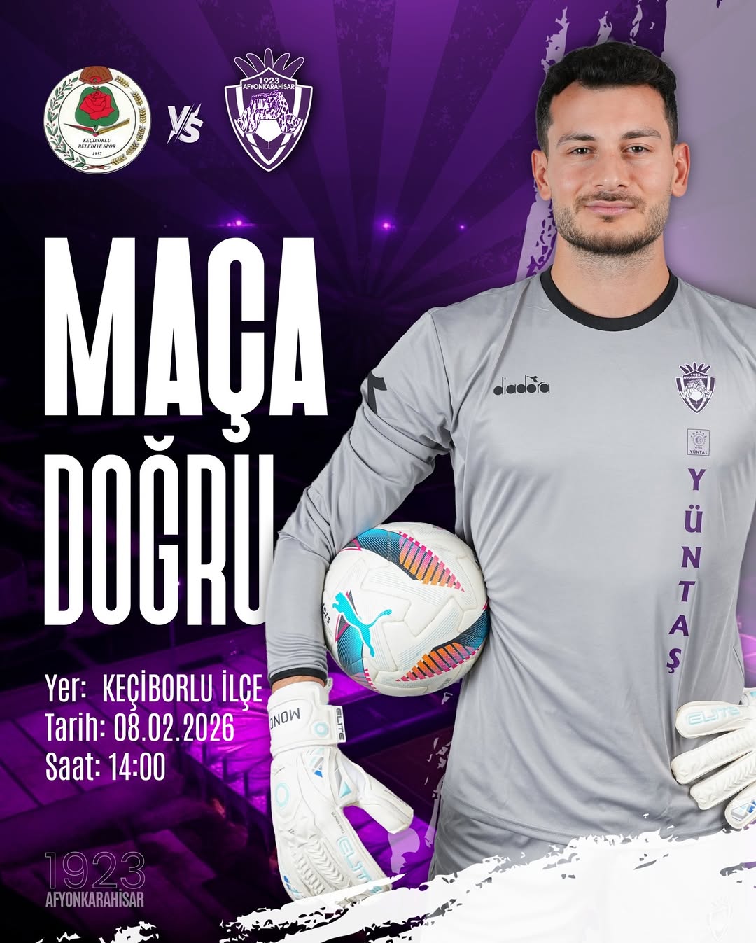 1923 Afyonkarahisar SK, Keçiborlu Belediye Spor ile Bölgesel Amatör Lig Maçına Hazırlanıyor