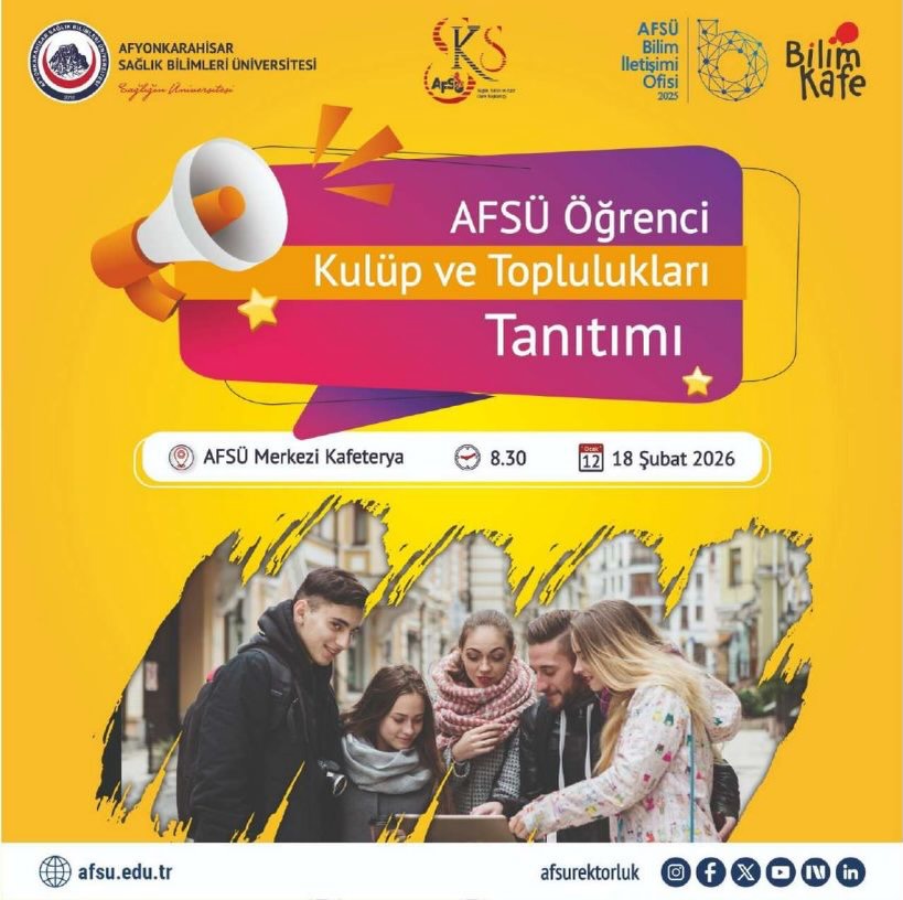 AFSÜ Öğrenci Kulüp ve Toplulukları Tanıtımı (18 Şubat 2026)