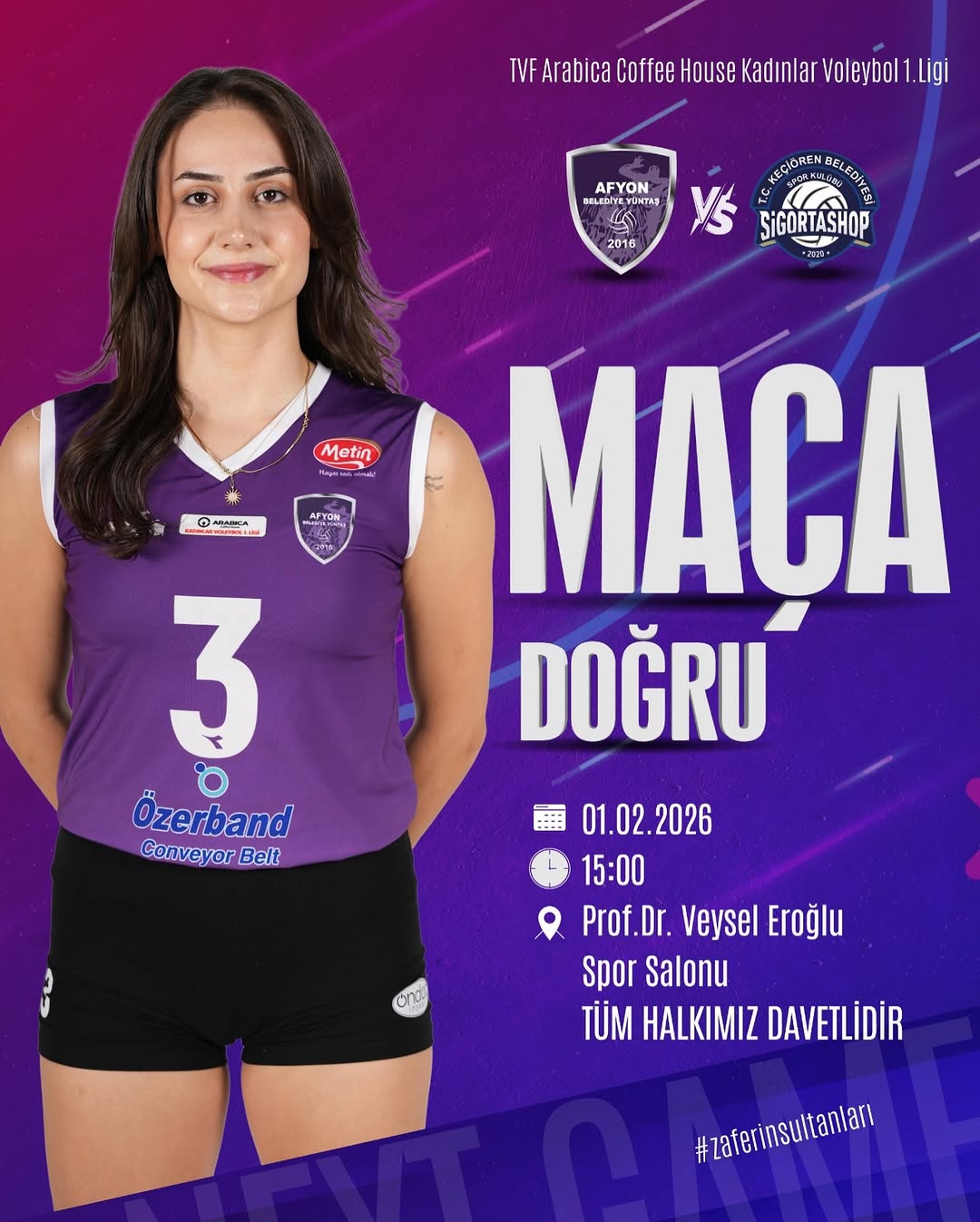 Afyon Belediye Yüntaş Voleybol - Sigorta Shop Mke Ankaragücü Maçı