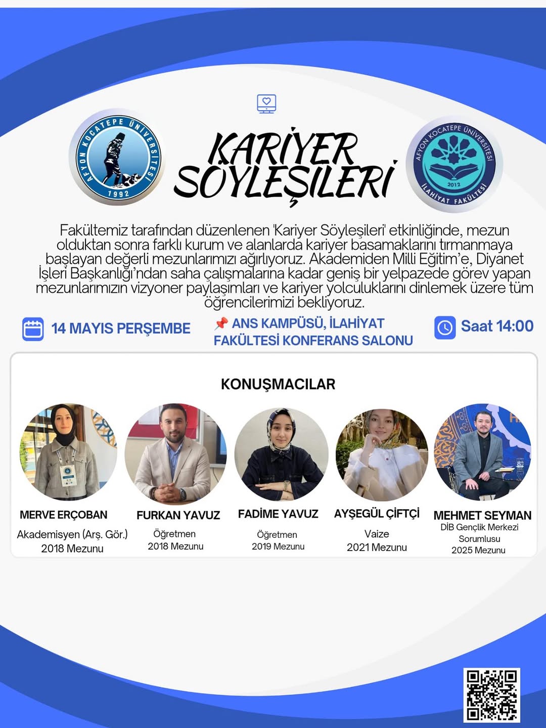 Afyon Kocatepe Üniversitesi Mezun Öğrencilerinden Kariyer Yolculukları Programı Düzenliyor