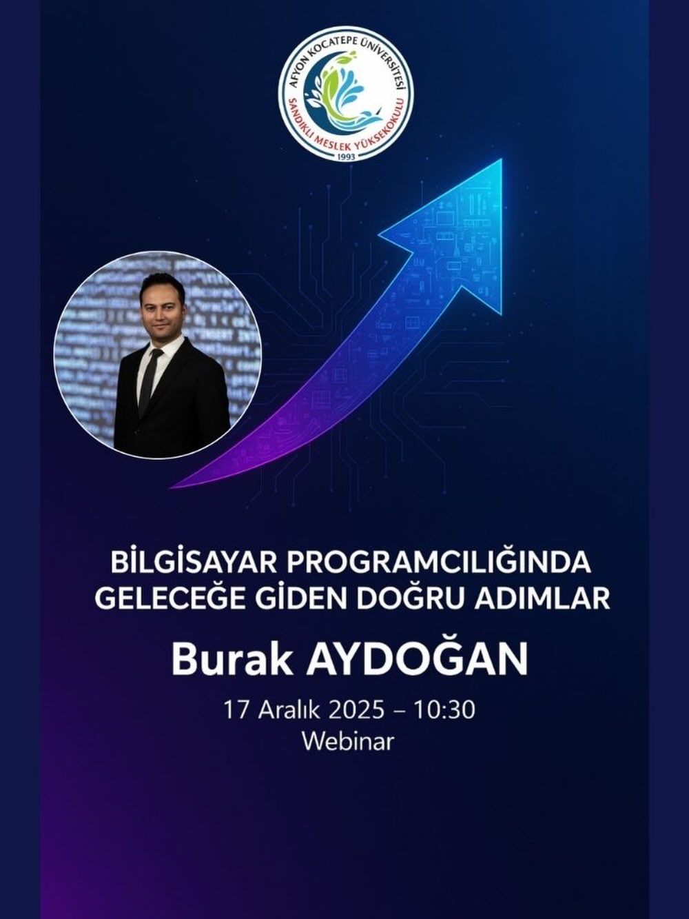 Afyon Kocatepe Üniversitesi'nden Bilgisayar Programcılığı Konferansı Duyurusu