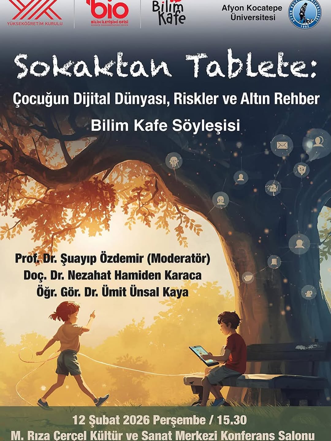 Afyon Kocatepe Üniversitesi'nden Eğitici Konferans: Sokaktan Tablete - Çocuğun Dijital Dünyası, Riskler ve Altın Rehber