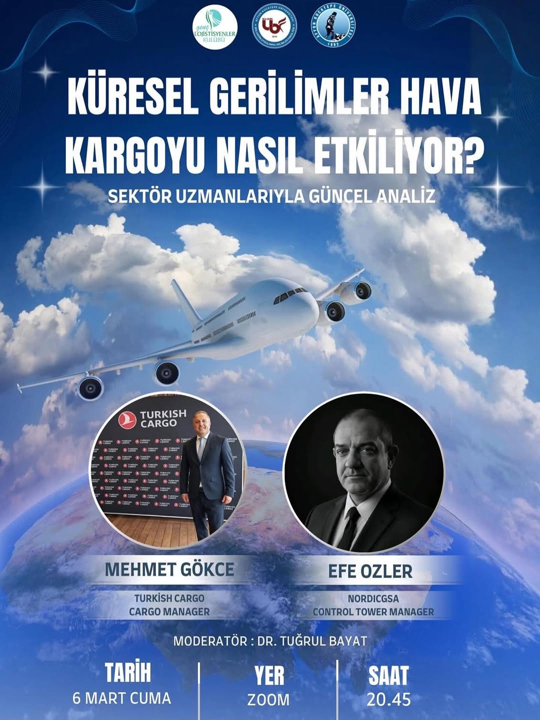 Afyon Kocatepe Üniversitesi'nden Küresel Gerilimler Hava Kargoyu Ele Aldığı Çevrimiçi Etkinlik