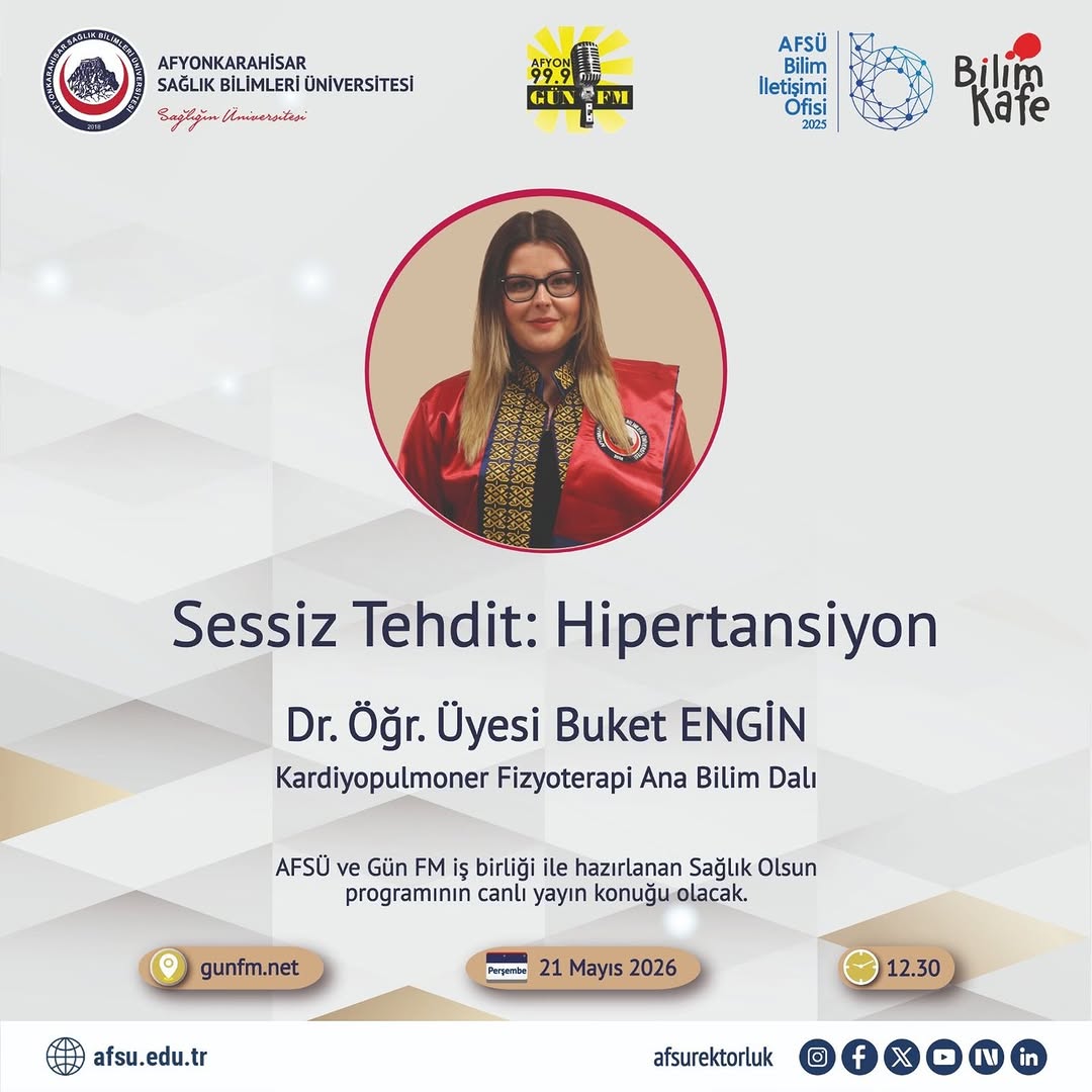 Afyon Sağlık Bilimleri Üniversitesi'nden Sağlık Olsun Programı için Canlı Yayın