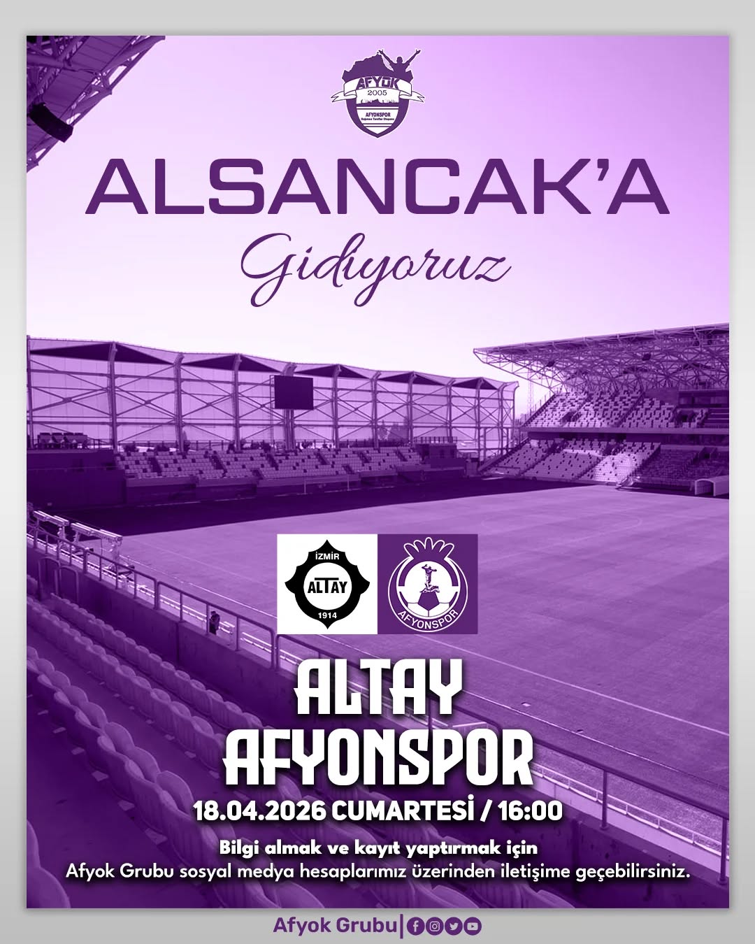 Afyonkarahisar Afyok Grubu İzmir Alsancak'a Gidiyor!