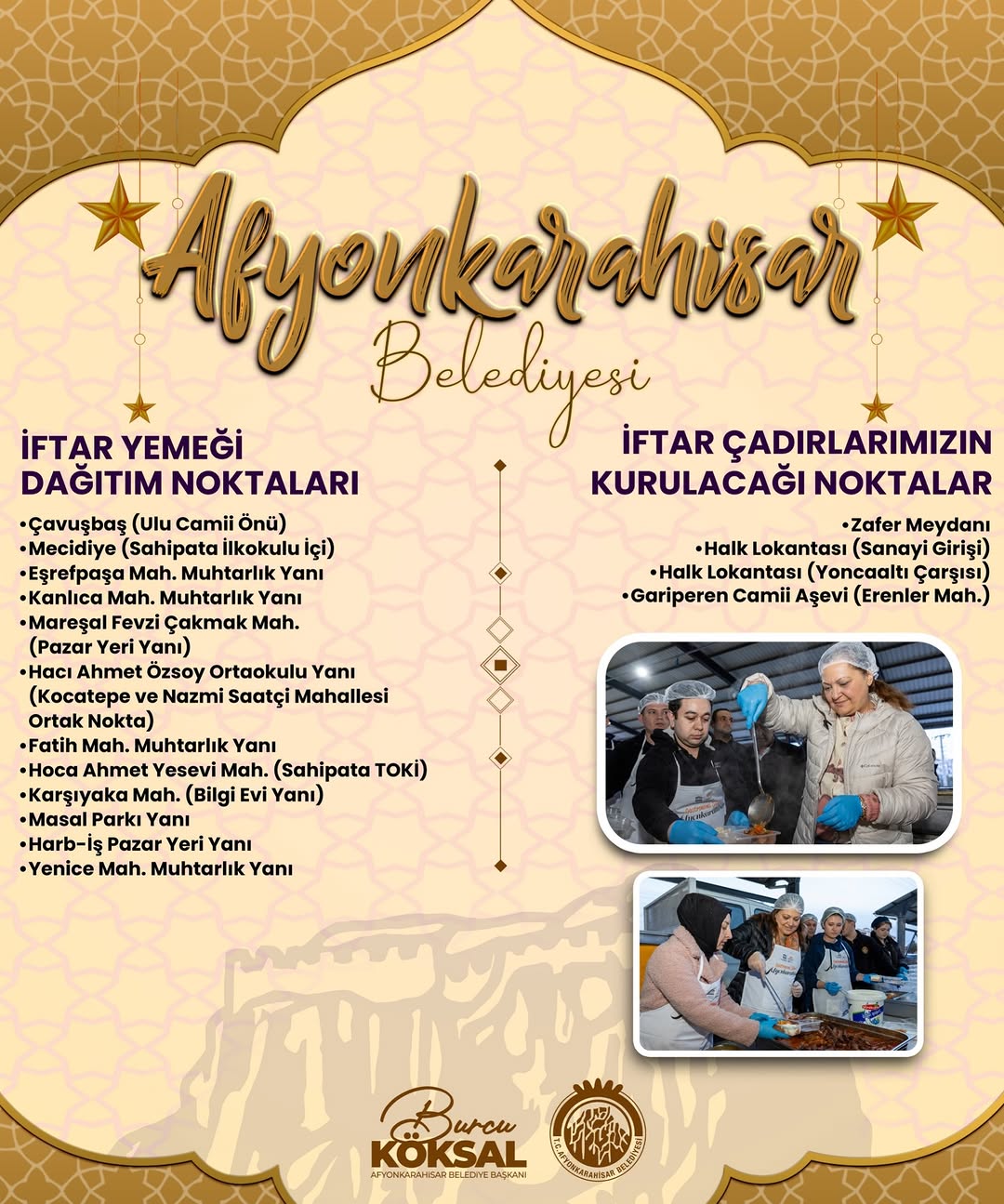 Afyonkarahisar Belediye Başkanı Burcu Köksal Ramazan Ayı'nda Dayanışma Ruhunu Yaşatıyor