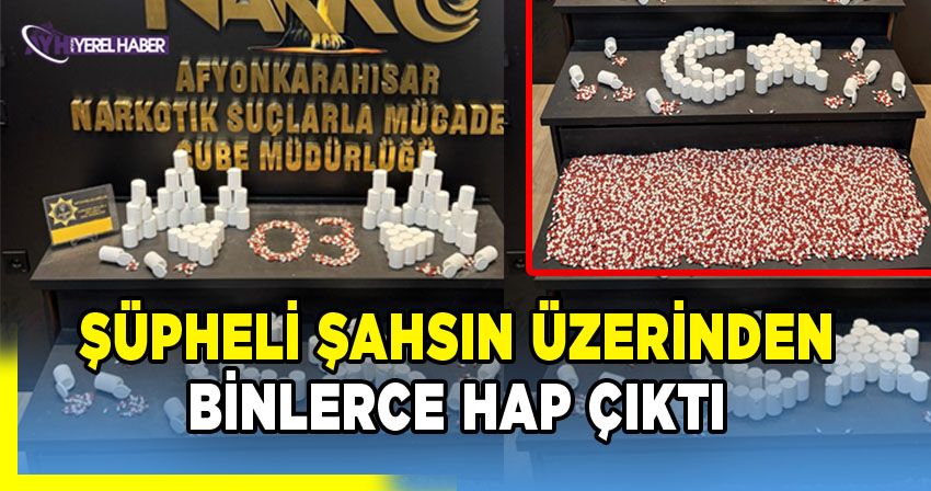 Afyonkarahisar İl Emniyet Müdürlüğü, Otobüste Sentetik Ecza Ele Geçirdi