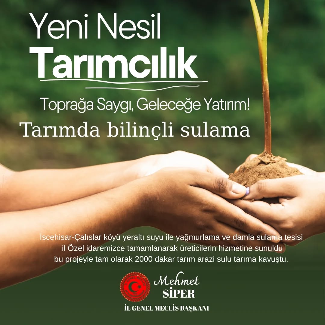 Afyonkarahisar İl Özel İdaresi Tarımsal Üretimi Destekliyor