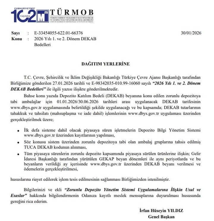 Afyonkarahisar Mali Müşavirler Odası Duyurusu