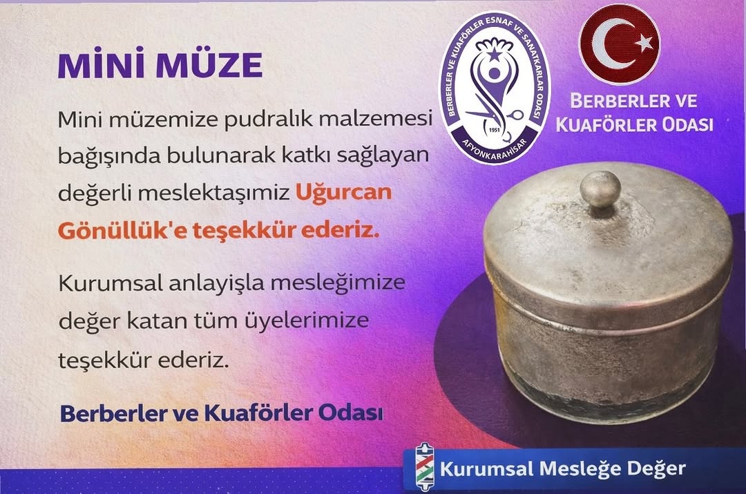 Afyonkarahisar Muhtarlar Derneği Başkanı Suat Uygur'dan Minik Müze İçin Bağış Çağrısı