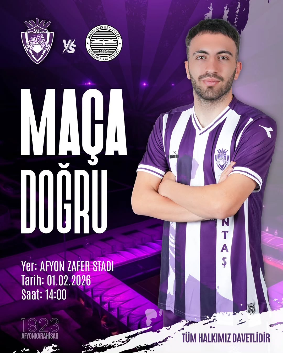 Afyonkarahisar SK ile Marmaris Yat Marin Milas FK Arasında Bölgesel Amatör Lig Maçı Heyecanı