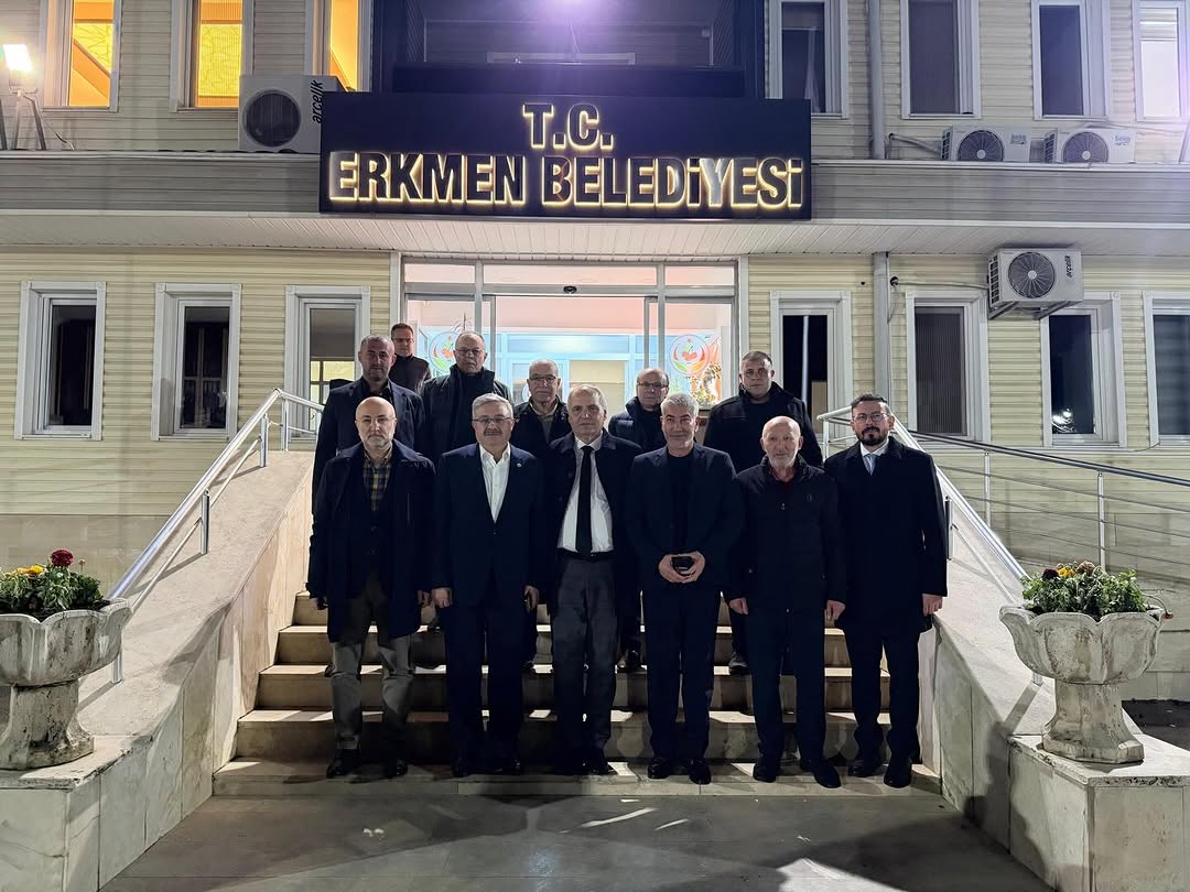 Ak Parti Afyonkarahisar Milletvekili İbrahim Yurdunuseven'den Erkmen Belediye Başkanı Yücel Şahin Ziyareti