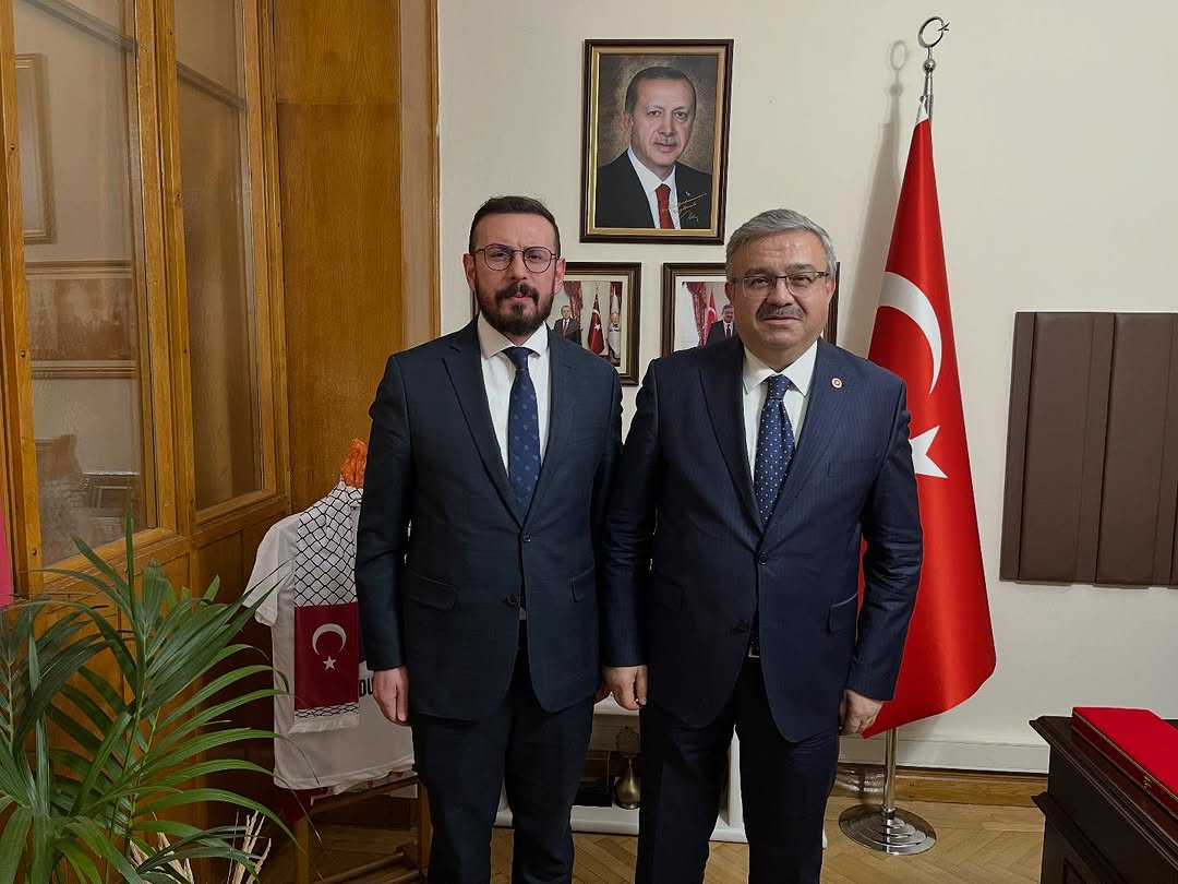 Ak Parti Afyonkarahisar Milletvekili İbrahim Yurdunuseven, Halit Özdemir'i TBMM'de Misafir Etti