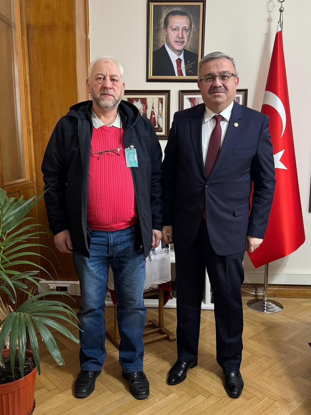 Ak Parti Milletvekili İbrahim Yurdunuseven, Nurullah Çetin'i TBMM'de Misafir Etti