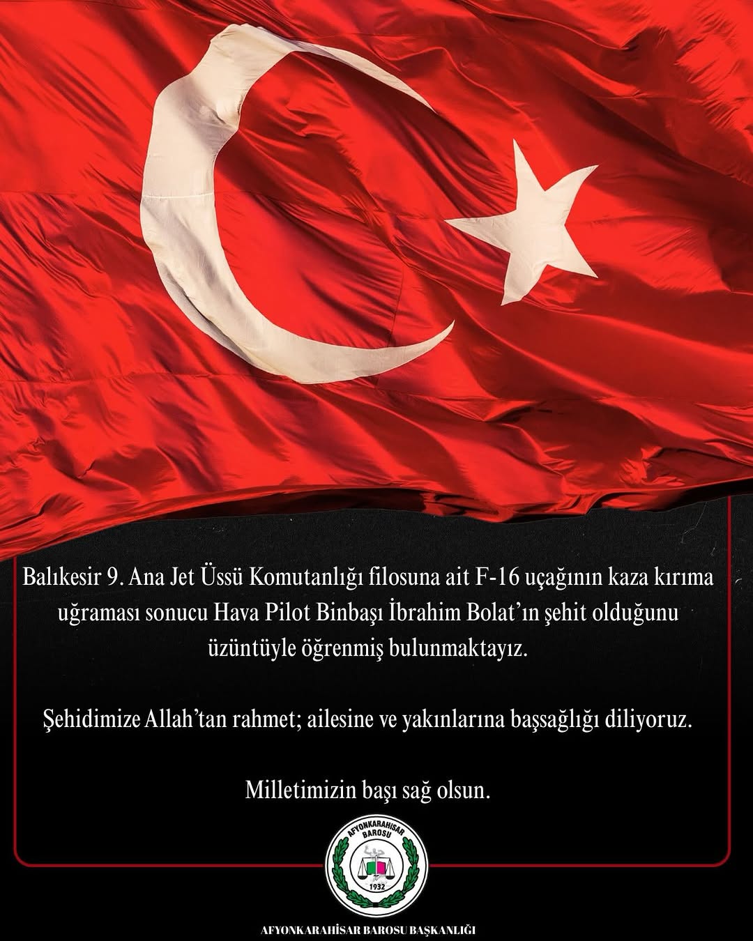 Balıkesir 9. Ana Jet Üssü'nde F-16 Uçağının Kaza Kırıma Uğraması