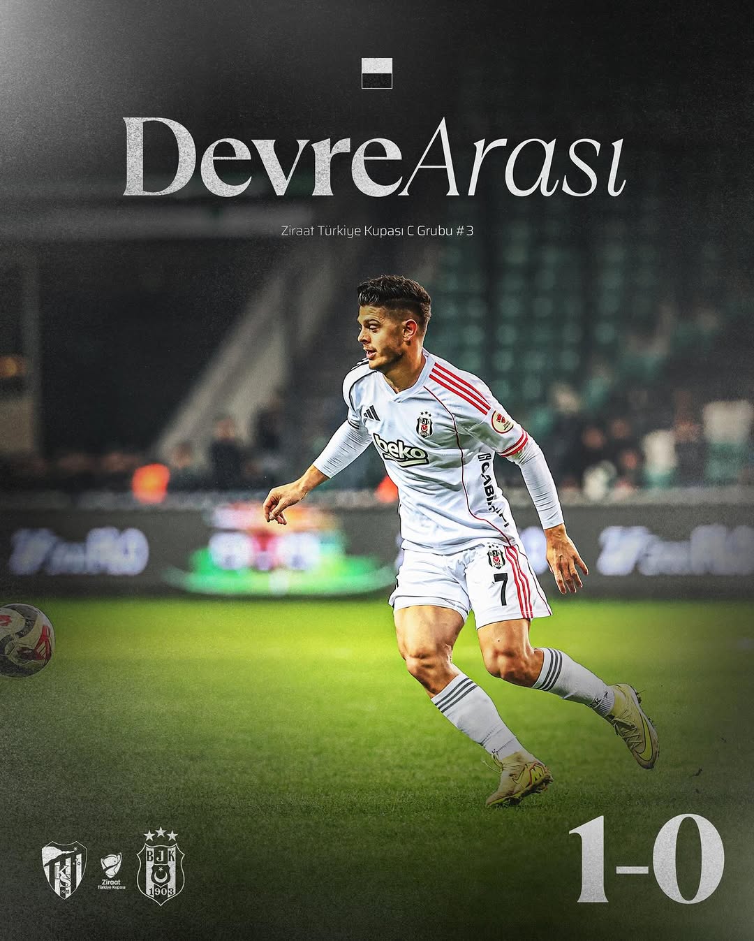 Beşiktaş Kocaelispor Maçında İlk Yarı Sonuçlandı