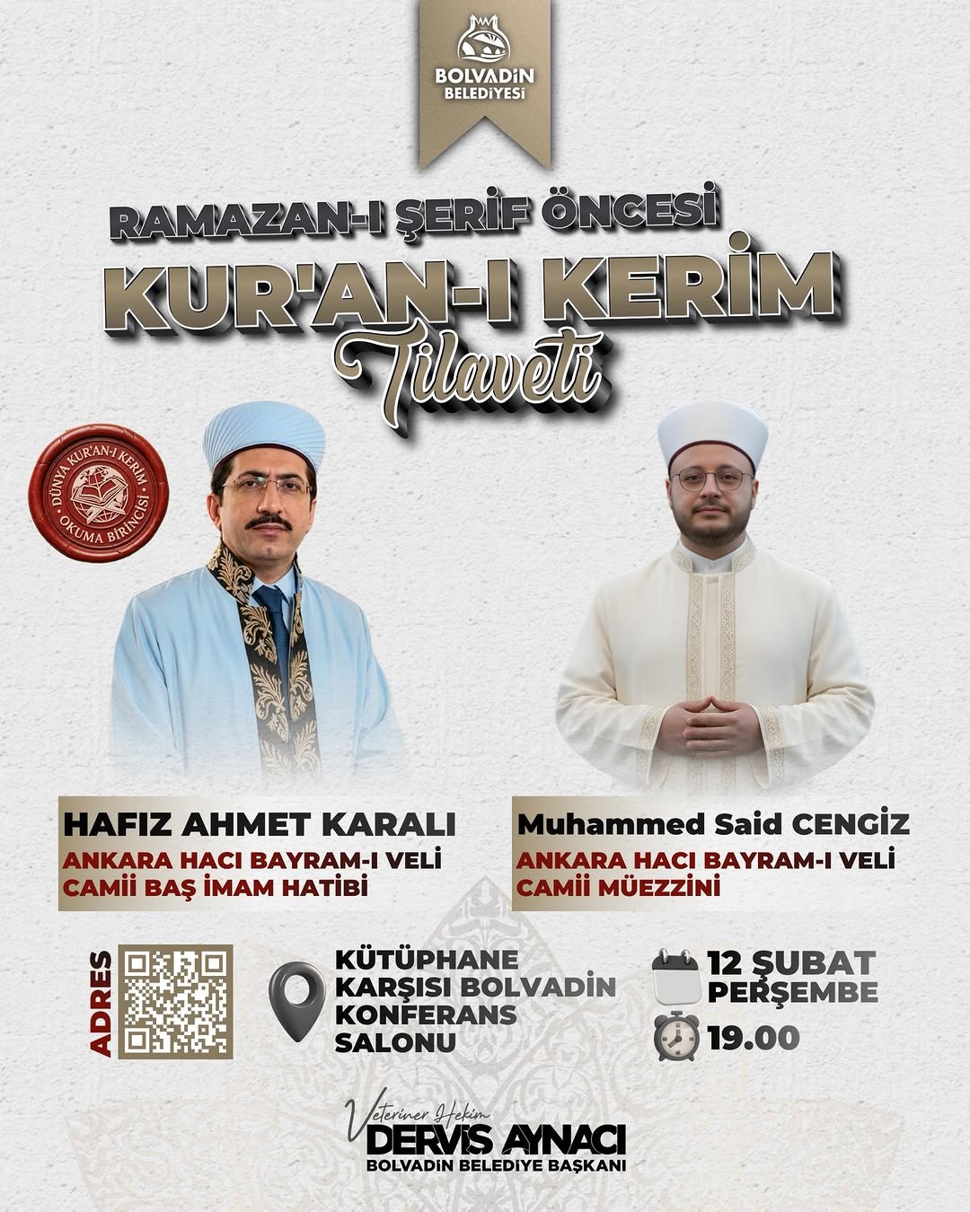 Bolvadin Belediye Başkanı Dervis Aynacı: Siz Değerli Hemşerilerimizi Bekliyoruz