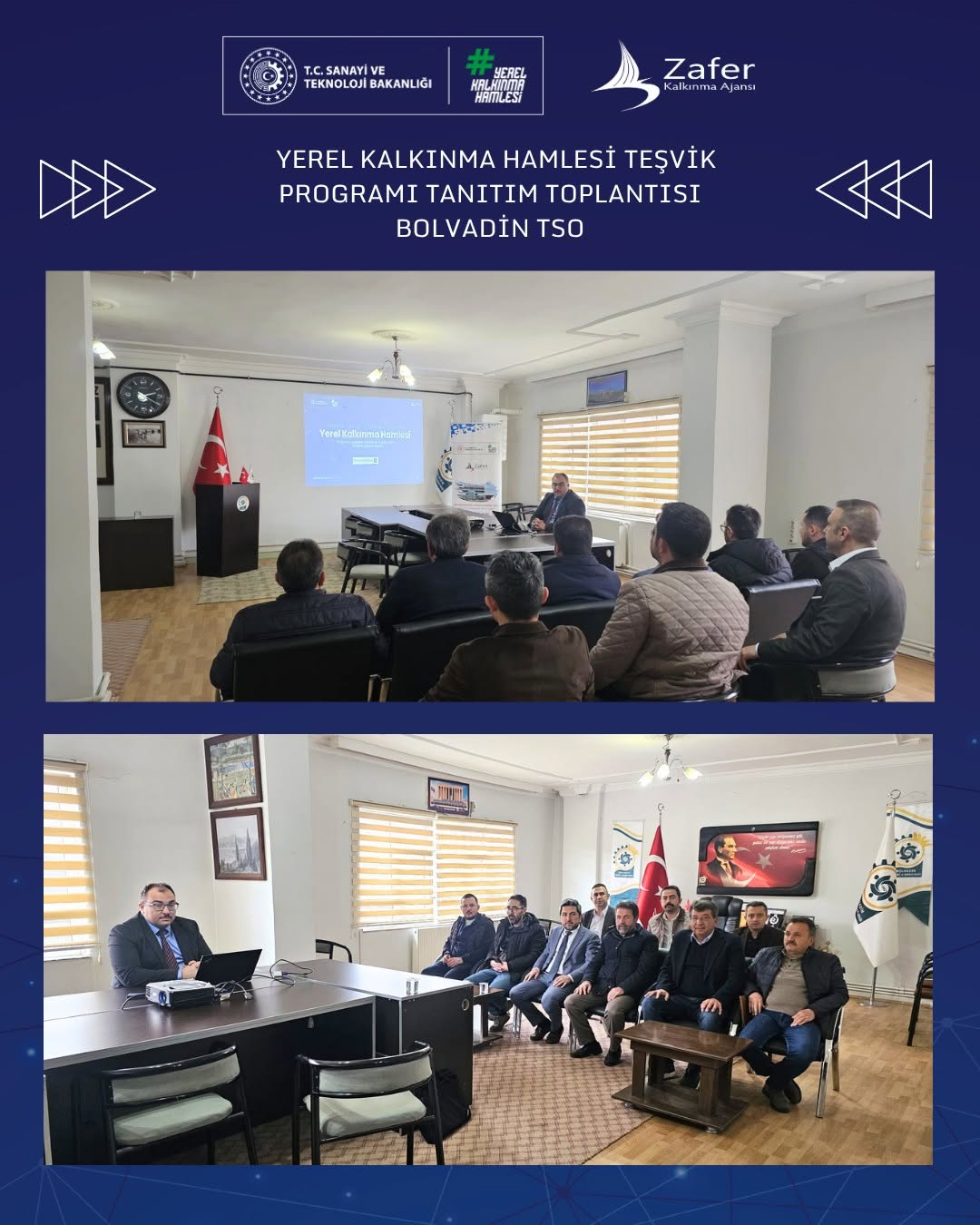 Bolvadin TSO’da Yerel Kalkınma Hamlesi Teşvik Programı Bilgilendirme Toplantısı Gerçekleştirildi