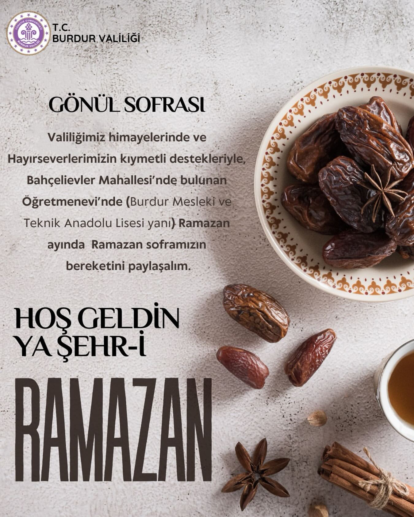 Burdur Öğretmenevi'nde Ramazan Bereketi: İftar Sofraları Kuruluyor