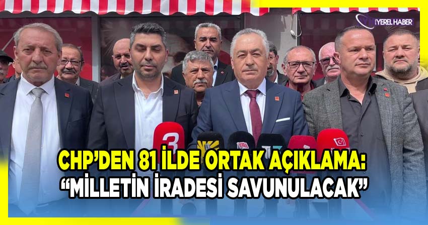 CHP Afyon İl Başkanı Hasan Karadeniz Basın Açıklaması Yaptı