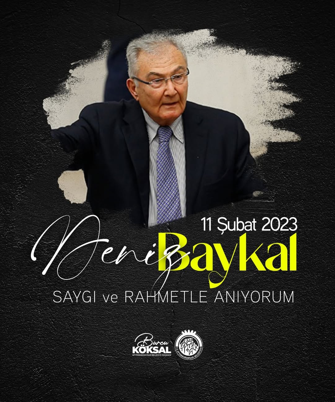 Deniz Baykal'ı Anma Mesajı - Afyonkarahisar Belediye Başkanı Burcu Köksal
