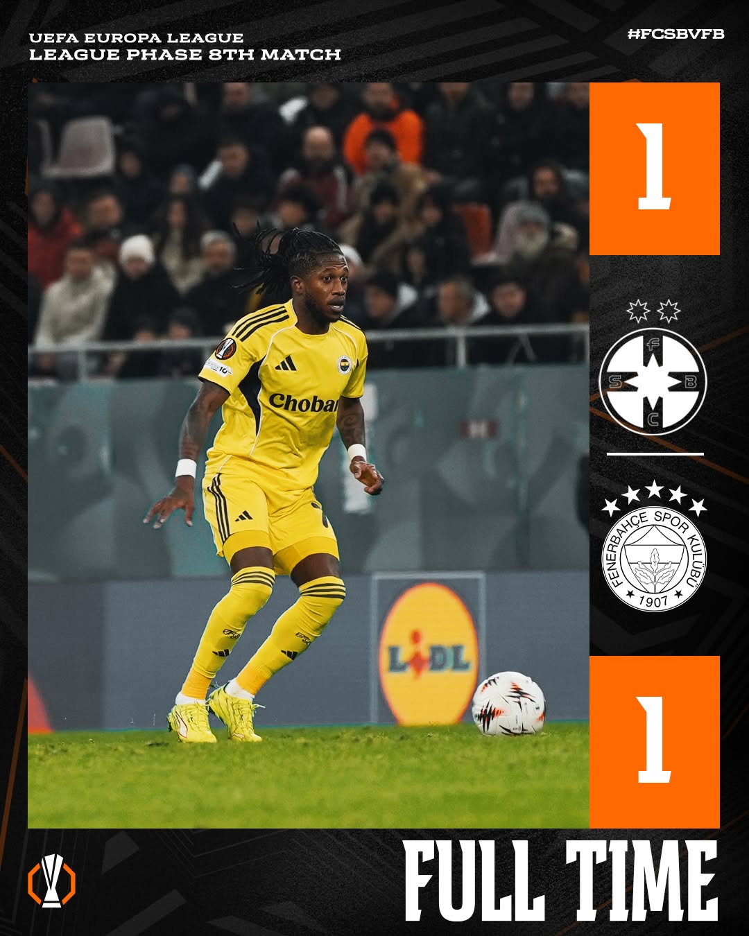 Fenerbahçe, FCSB ile 1-1 Berabere Kaldı