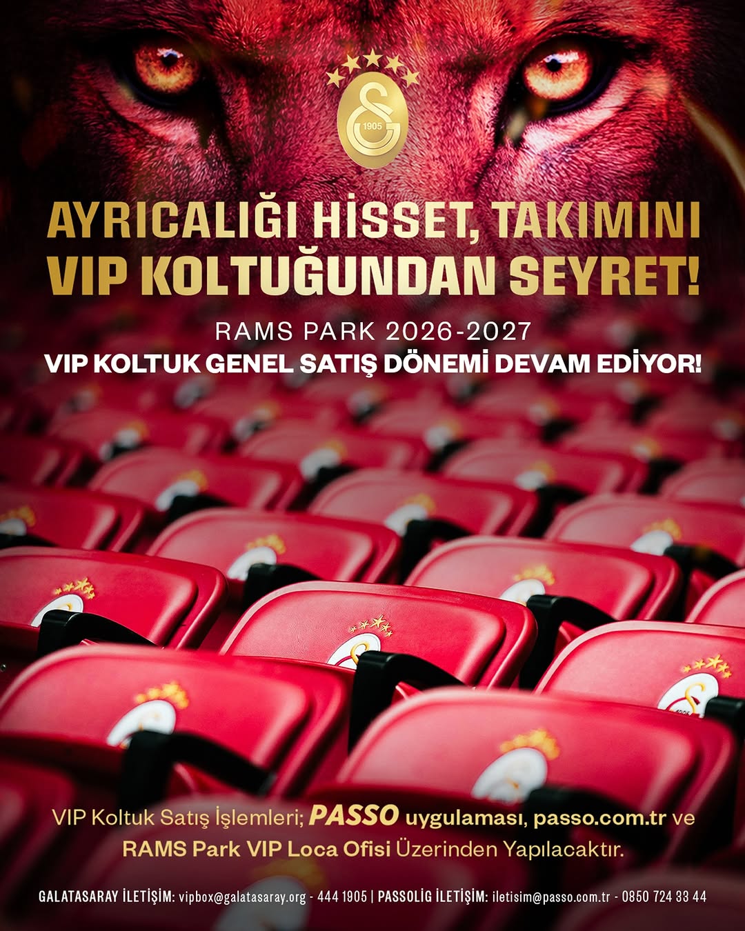 Galatasaray'dan VIP Koltuk Ayrıcalığı! ????❤️