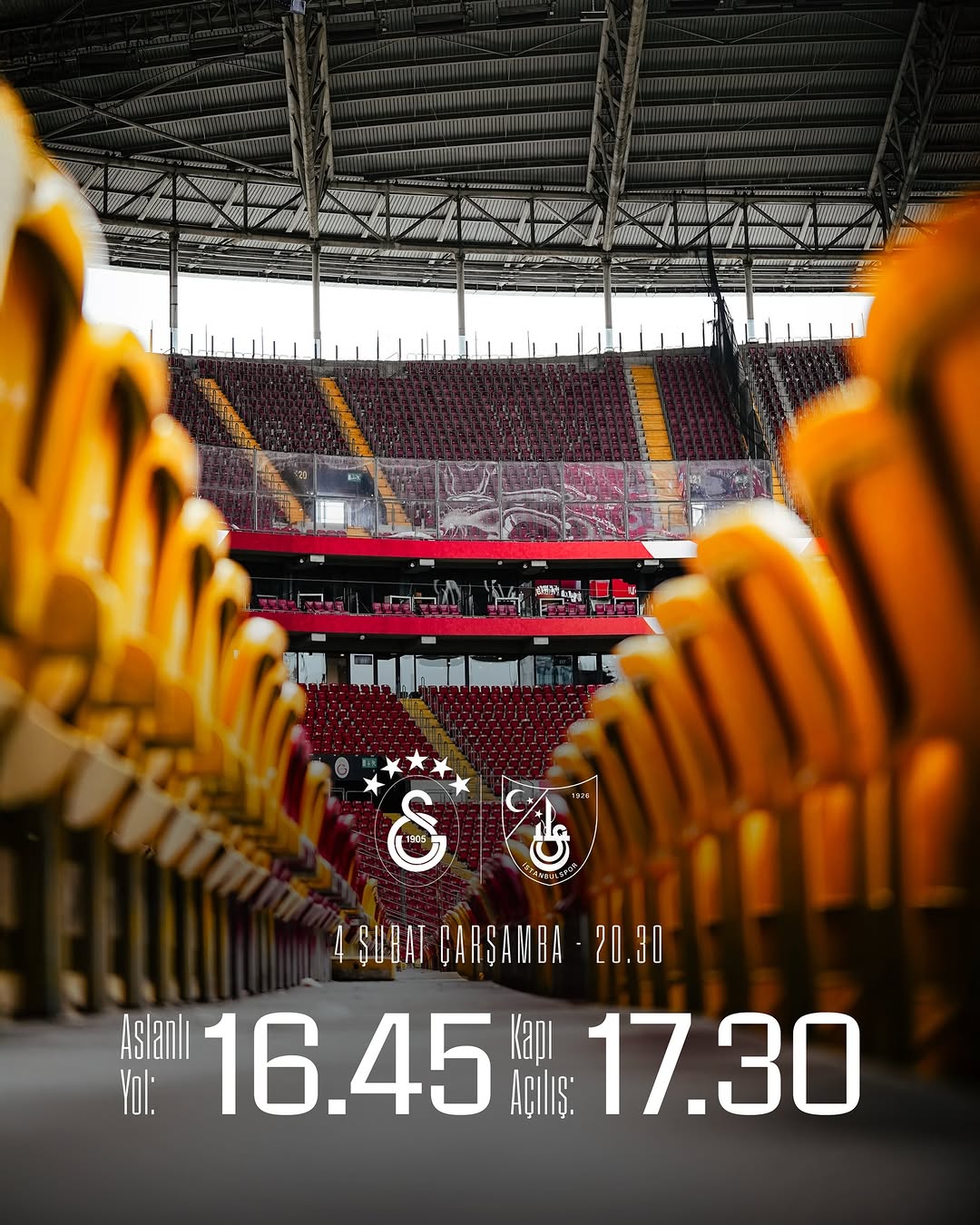 Galatasaray'ın İstanbulspor ile Oynayacağı Maçın Stadyum Bilgileri