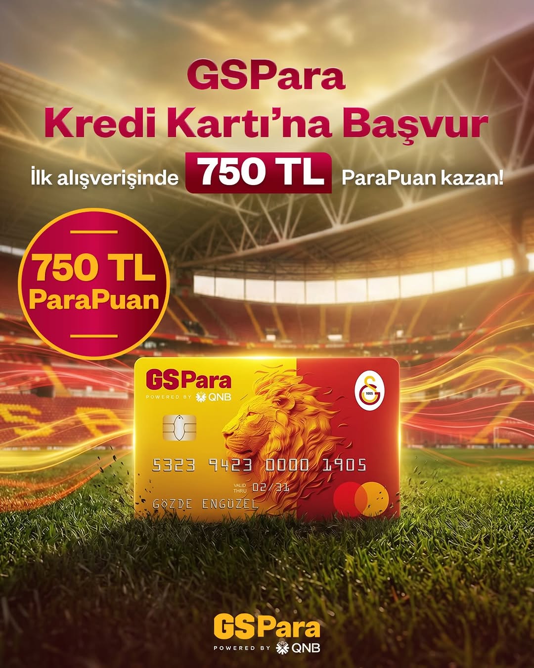 GSPara Kredi Kartı ile İlk Alışverişte 750 TL ParaPuan Kazan!