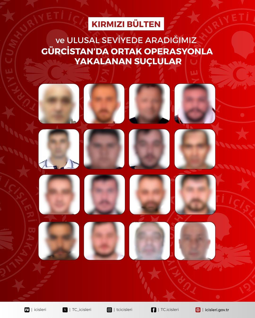 Gürcistan'da Suçlular Yakalandı