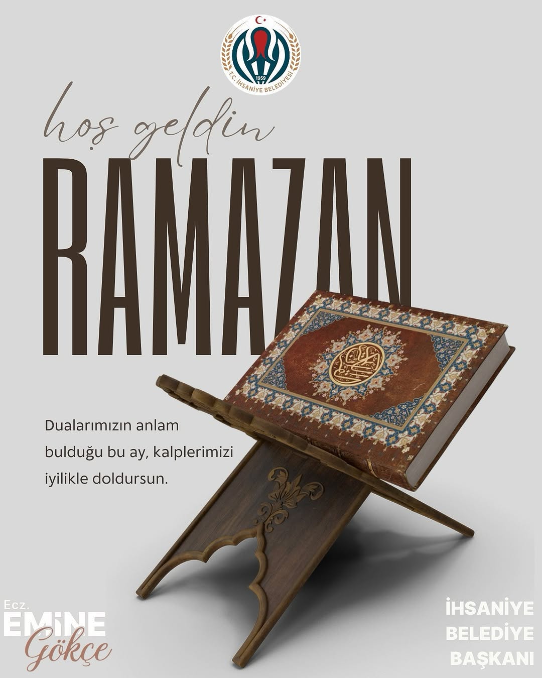 İhsaniye Belediyesi'nden Ramazan-ı Şerif Mesajı