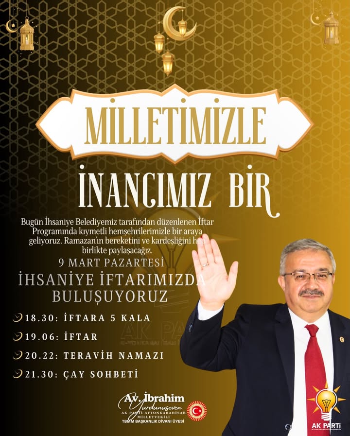 İhsaniye Belediyesi Tarafından Düzenlenen İftar Programı