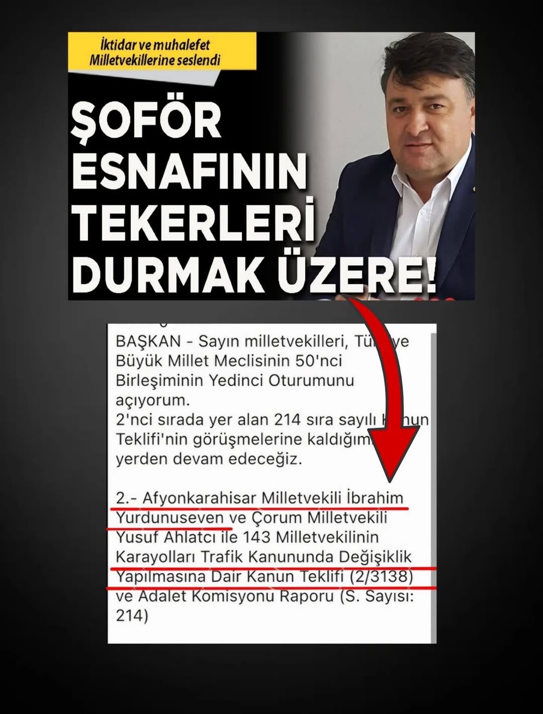 İyi Parti Milletvekili Hakan Şeref Olgun'dan Sert Tepki: 'Karayolları Trafik Kanunu'nun İlk İmza Sahibi Katip Efendi'
