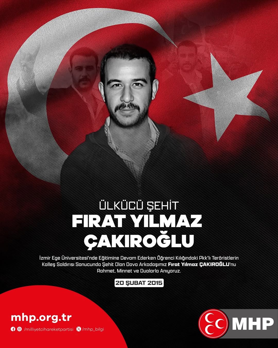 İzmir Ege Üniversitesi'nde Eğitim Alan Öğrenci Firat Yılmaz Çakıroğlu PKK Saldırısında Şehit Oldu