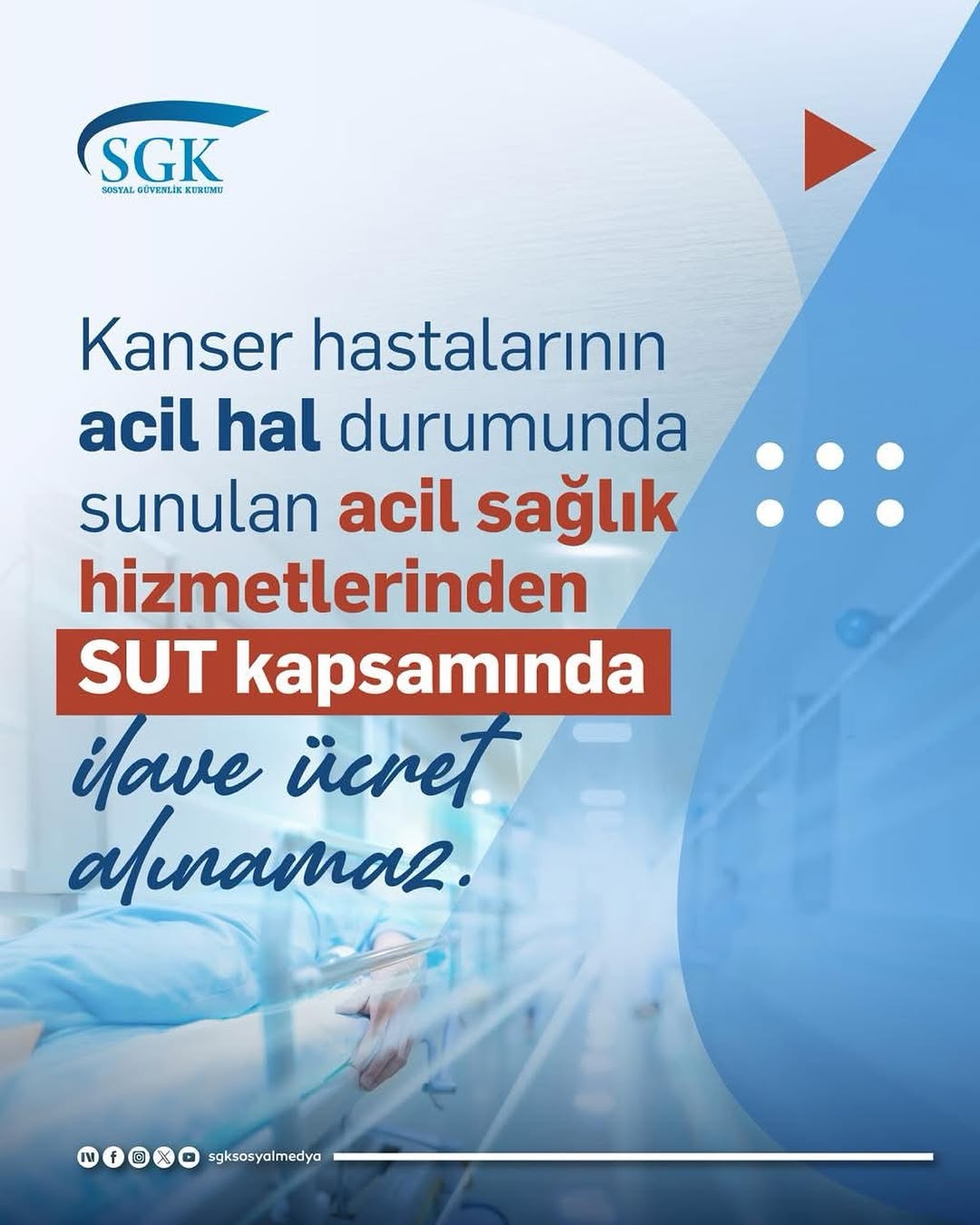 Kanser Hastalarına Acil Sağlık Hizmetlerinde İlave Ücret Alınamayacak