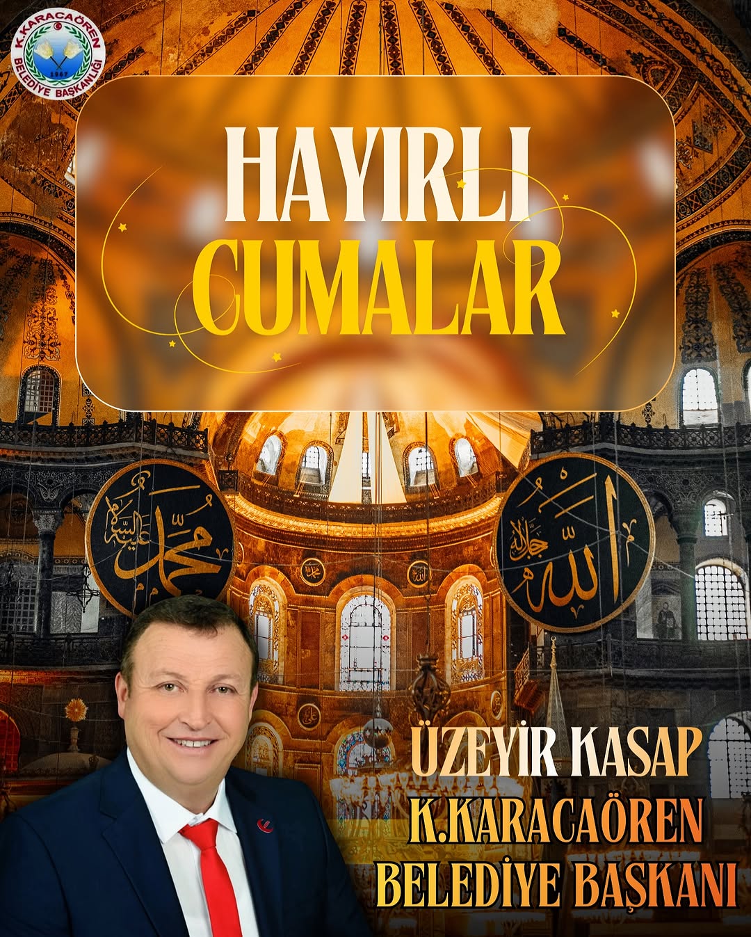 Karamıkkaracaören Belediye Başkanı Üzeyir Kasap'tan Cuma Mesajı