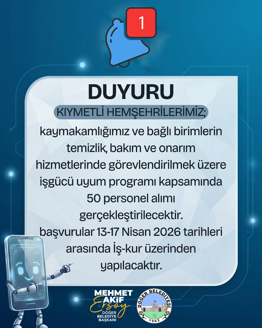 Kıymetli Hemşehrilerimiz için iş fırsatı! Başvuru detayları neler?