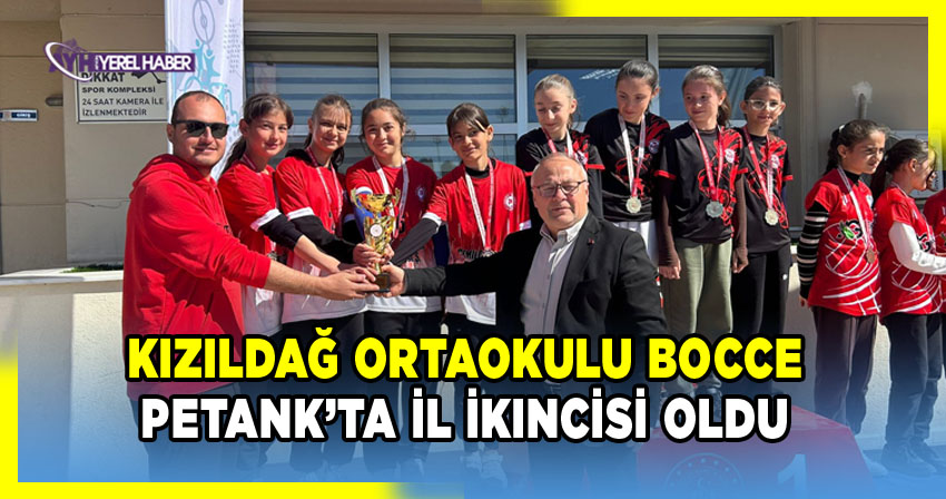 Kızıldağ Ortaokulu Bocce Petank Turnuvasında İl İkincisi Oldu