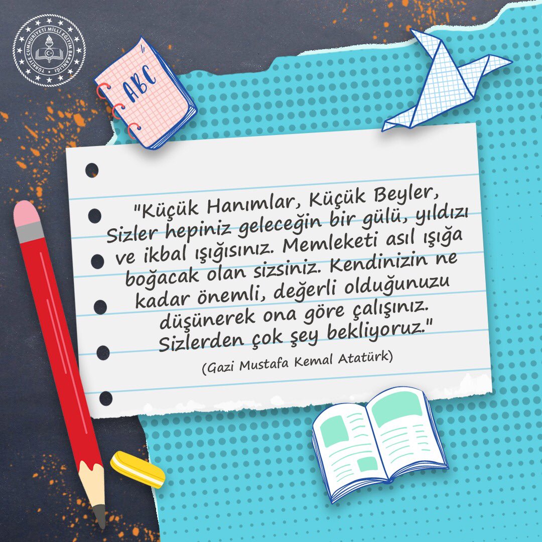 Maarif ailesine sağlıklı ve başarılı bir hafta dileği