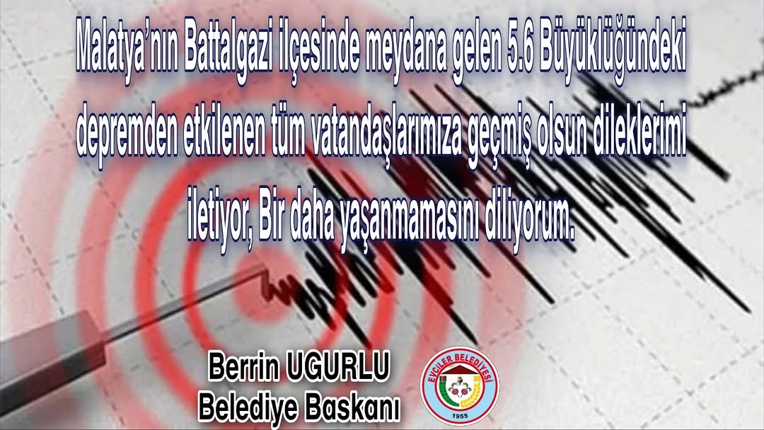 Malatya'nın Battalgazi İlçesinde Meydana Gelen 5.6 Büyüklüğündeki Deprem