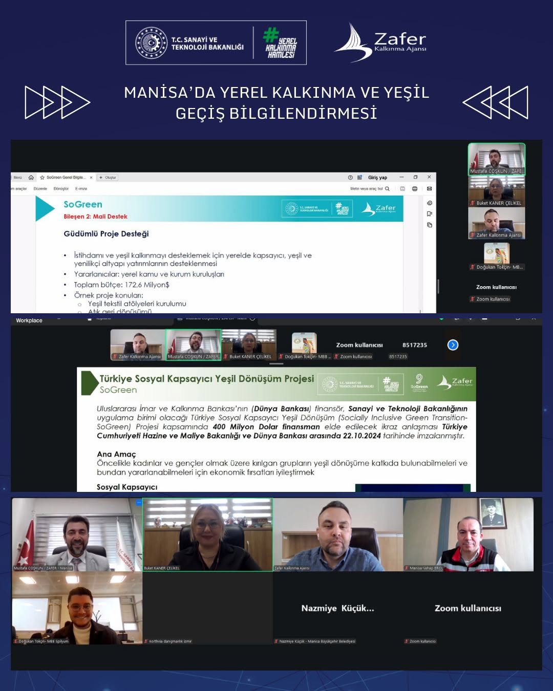 Manisa'da Yerel Kalkınma ve Yeşil Geçiş Bilgilendirmesi