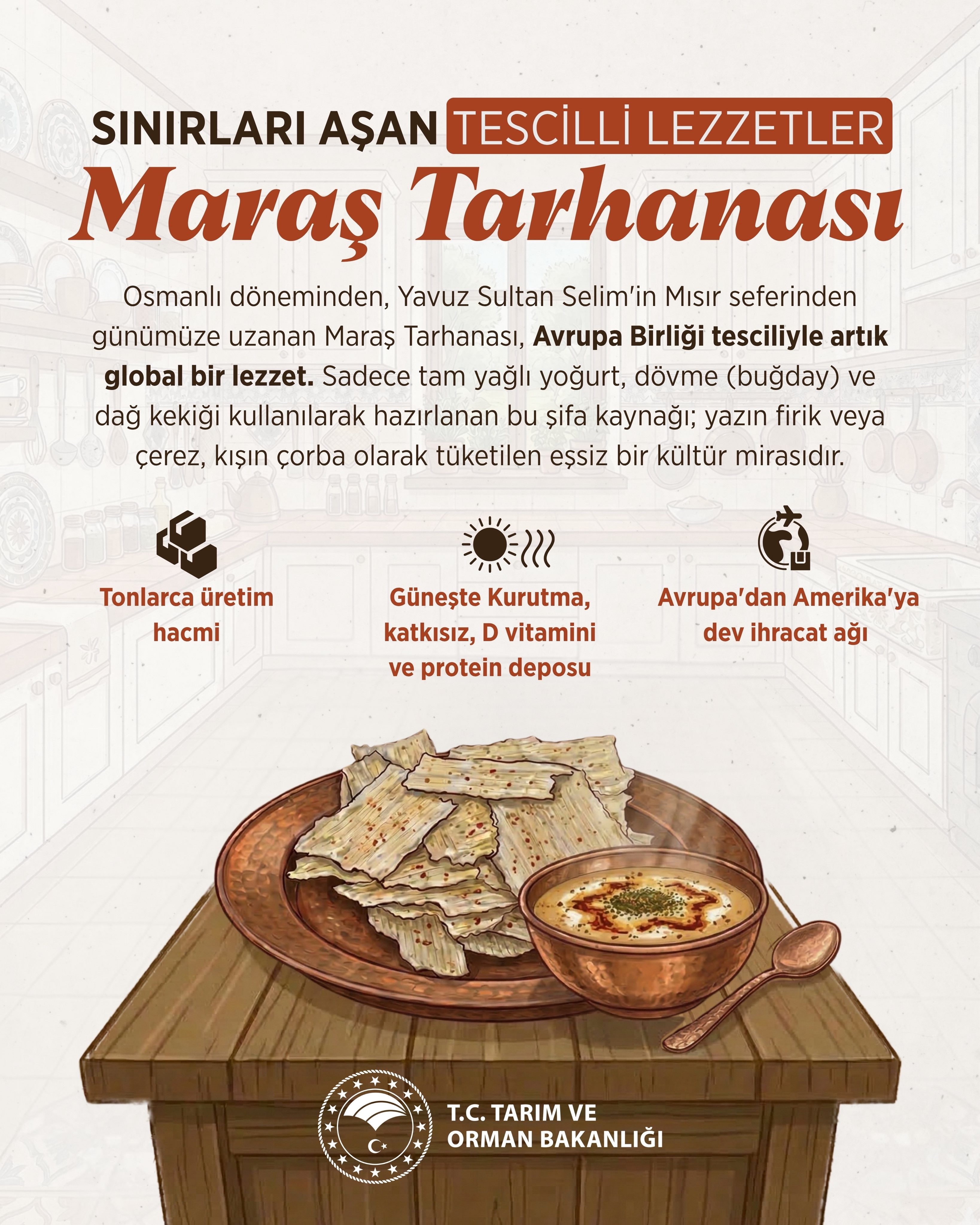 Maraş Tarhanası, AB'den tescil aldı