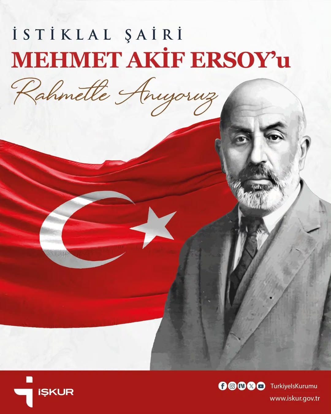 Mehmet Akif Ersoy'u Vefatının Yıl Dönümünde Rahmetle Anıyoruz