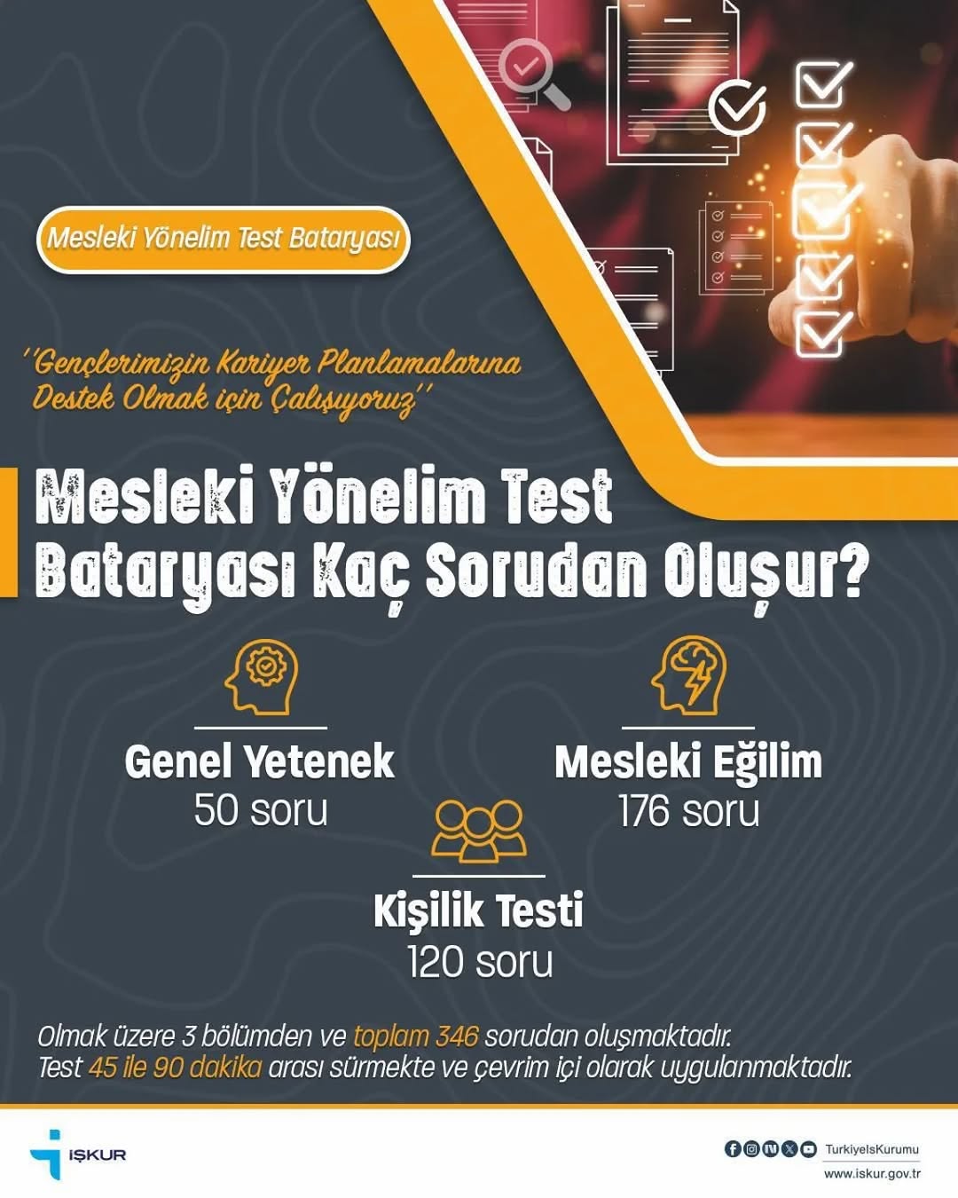 Mesleki Yönelim Test Bataryası Kaç Sorudan Oluşur?